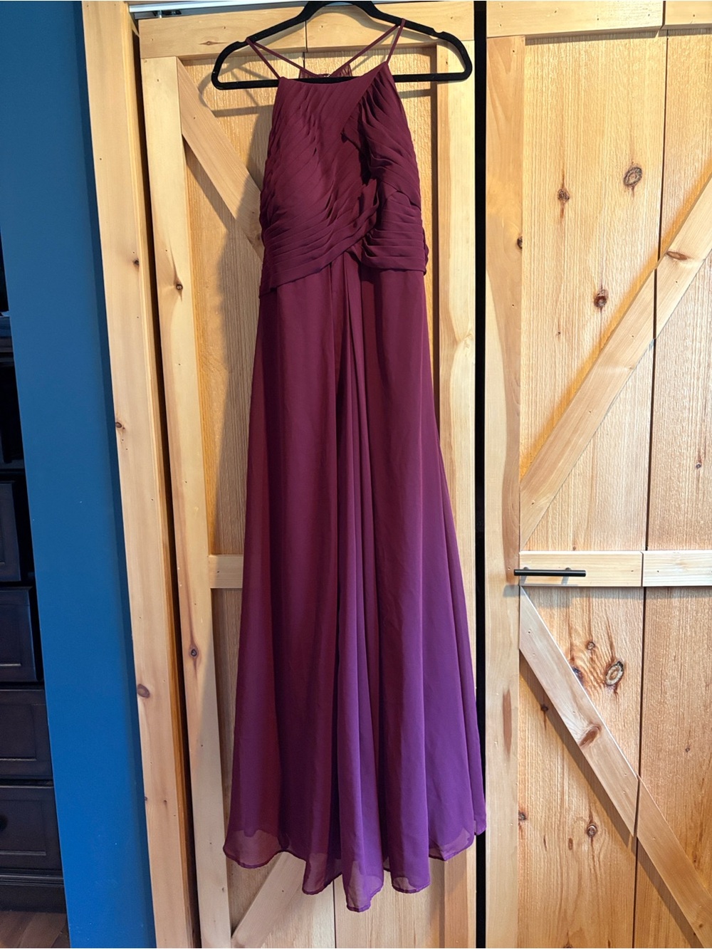 Azazie Ginger Dress A16 Color Cabernet - Picture 7 of 15